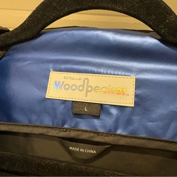 Woodpecker Men’s Wind Shell Flash Blue Jacket Hooded Zip Up Brand New NWT - Picture 5 of 13